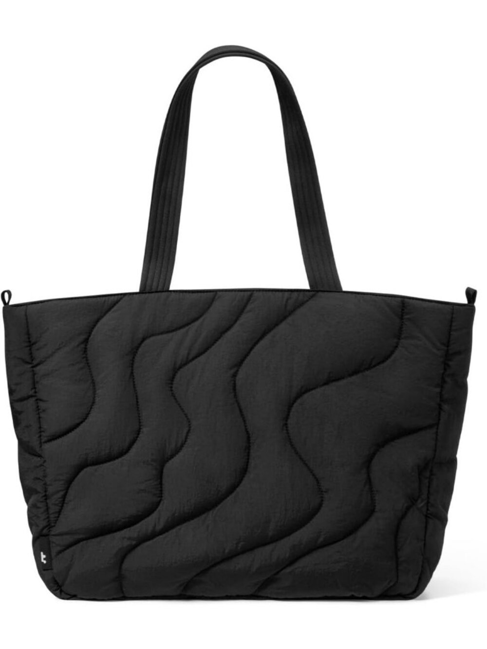 Stylish Puffer Laptop Tote Bag for Women, 10L-17.5L, Padded Compartment for